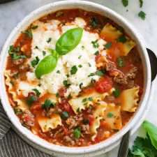 طرز تهیه غذای ایتالیایی سوپ لازانیا_ Lasagna Soup